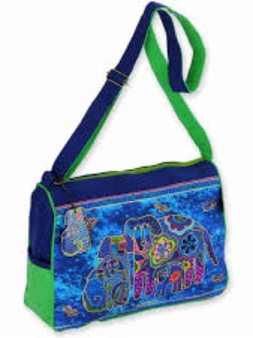 Laurel Burch Medium ~Canine Family Print ~Crossbody /Satchel LB4852 EUC - Picture 9 of 11